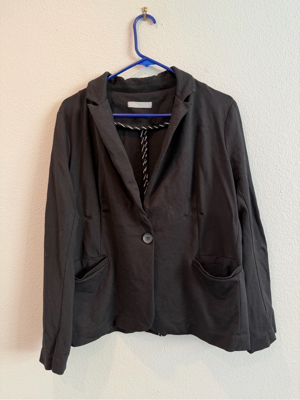 Olivia Moon Black Single-Button Suit Jacket